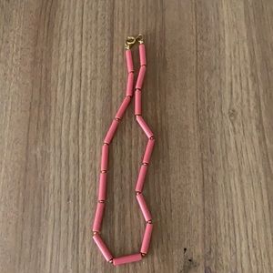 Pink and gold necklace
